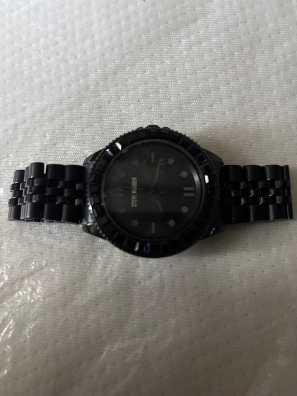 Steve Madden Black Link Bracelet Watch